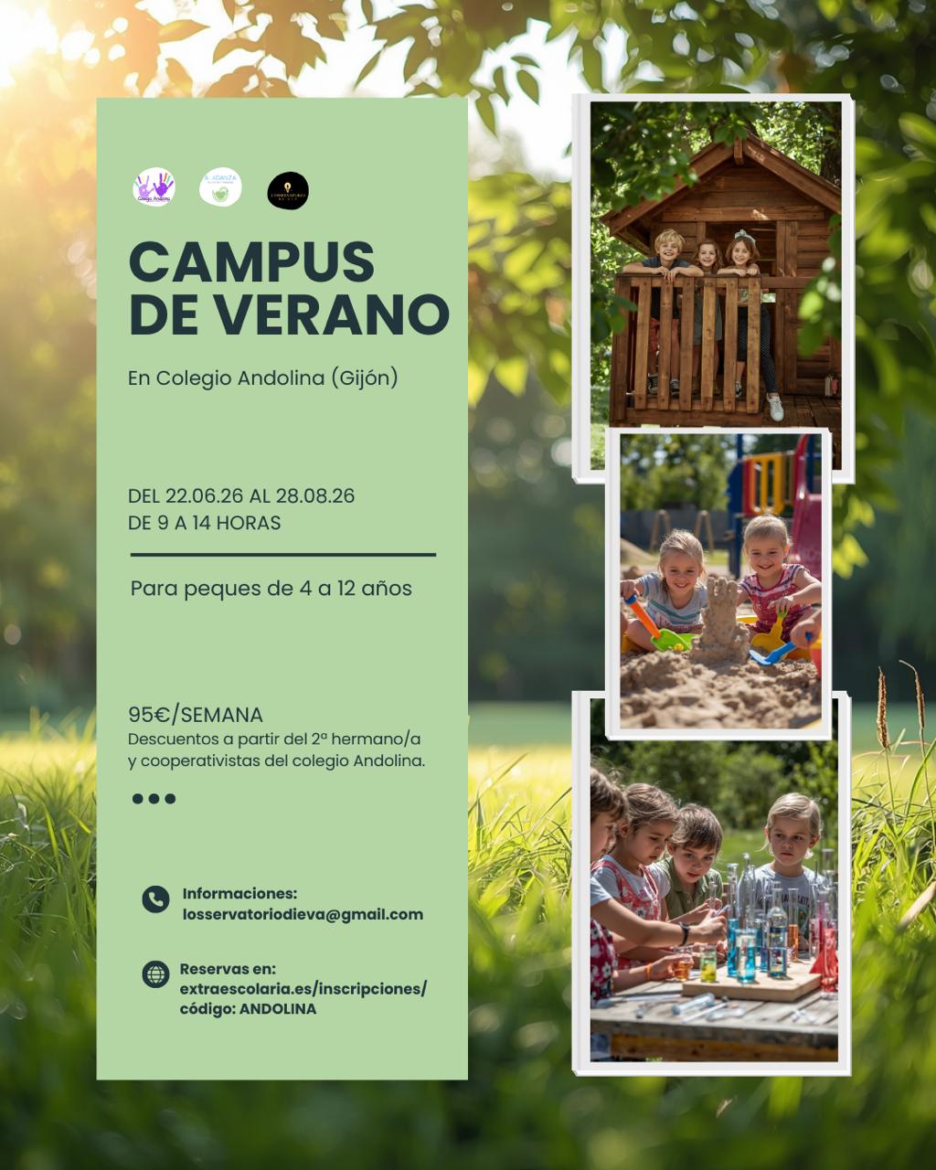 Campus de verano Colegio Andolina 2026